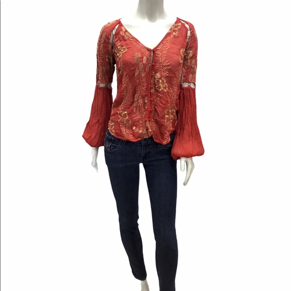 Free People Tops - Free People women’s tribal gypsy button down top